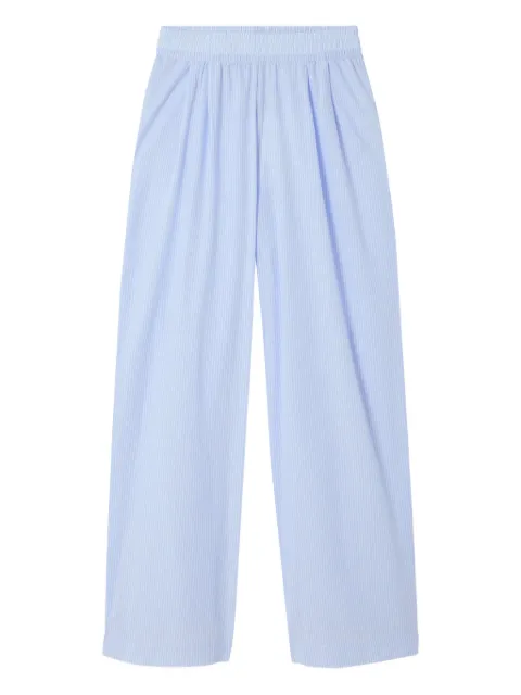 American Vintage Eluabird elasticated-waist palazzo trousers Blue ELU10A