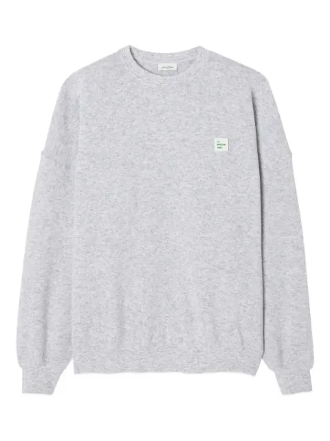 American Vintage Evona logo-patch sweatshirt Grey MEVO03A