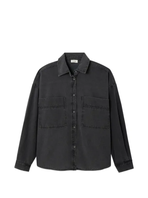 American Vintage front-pocket denim shirt Grey MJAZ06B