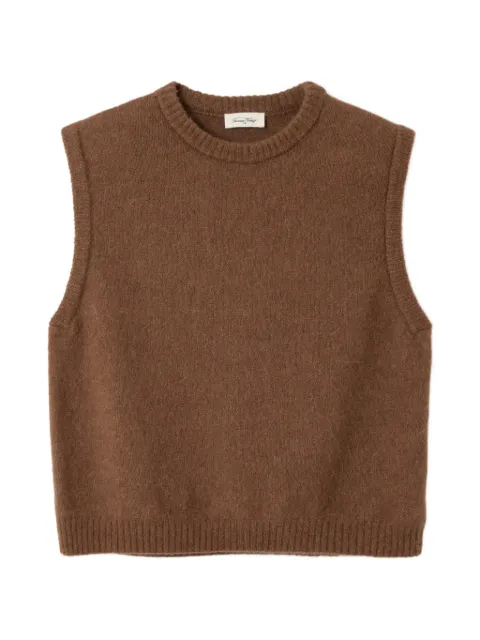 American Vintage crew-neck knitted top Brown VITO18L