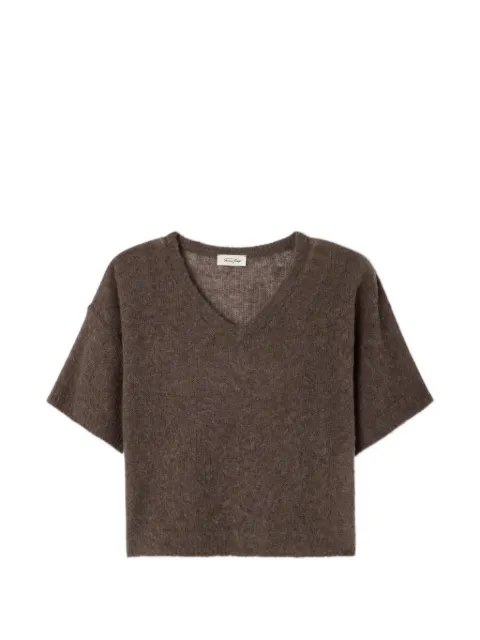 American Vintage Bodyrow V-neck T-shirt Brown BOD18B