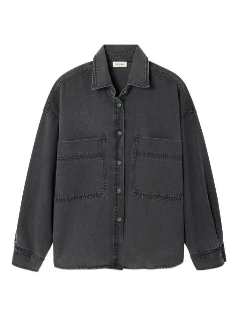 American Vintage Jazy long-sleeve denim shirt Black JAZ06CE26