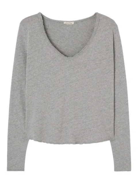 American Vintage long-sleeve V-neck T-shirt Grey SON02BG