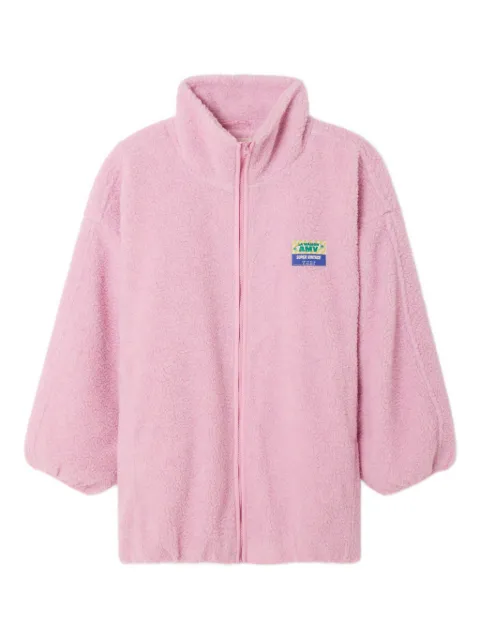 American Vintage Hoktown zip-up oversized jacket Pink HOK17A