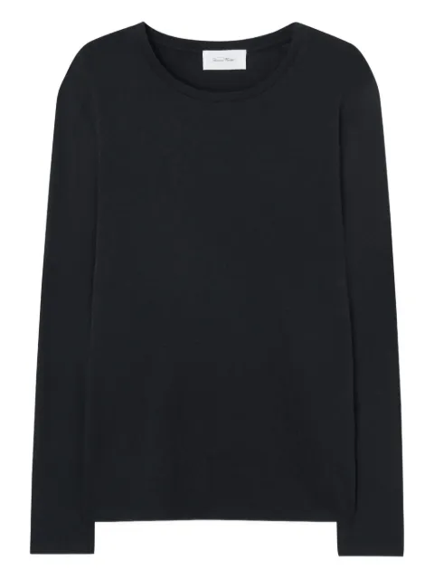 American Vintage long-sleeve round-neck T-shirt Black MBYSA18