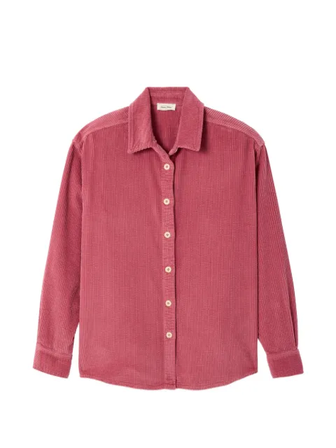 American Vintage Padow buttoned shirt Pink PADO06A