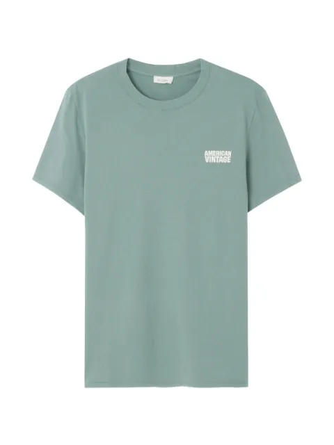 American Vintage Ykobow round-neck T-shirt Green MYKO02C