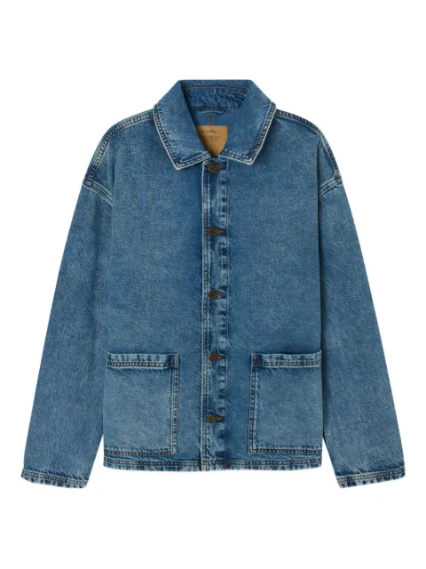 American Vintage Joybird patch-pocket denim jacket Blue JOY16IE26
