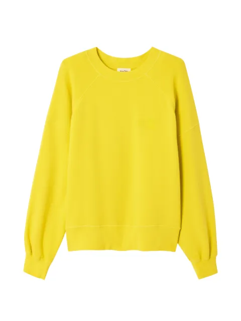American Vintage Atubay long-sleeves crew-neck sweatshirt Yellow ATU03B