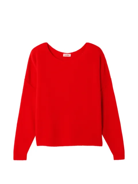 American Vintage long-sleeve boat-neck sweater Red DAM225