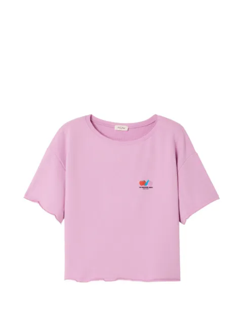 American Vintage Atubay logo-print T-shirt Pink ATU02A