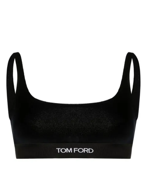 TOM FORD logo-detail top Black BRJ018JEX065098