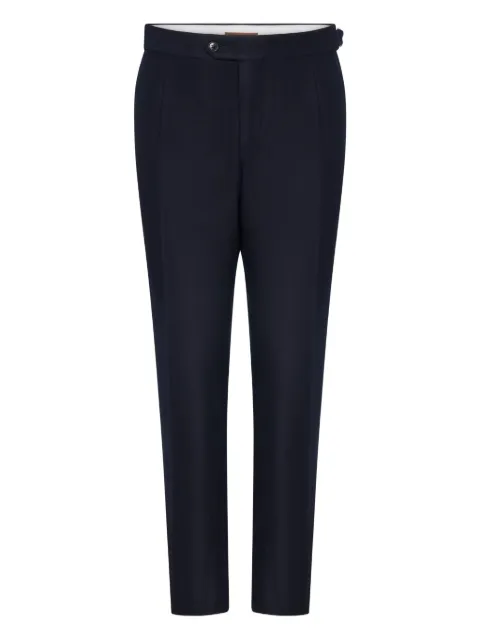 FRANZESE COLLECTION double-waistband dart trousers Blue 4CPB4AUTXAQVUI73