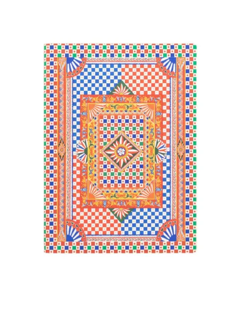 Dolce & Gabbana large ruled patterned notebook Red TCC026TCAE7