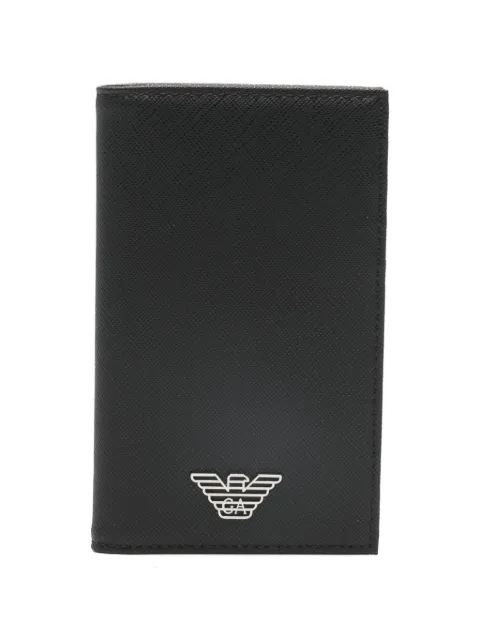 Emporio Armani logo-plaque card holder Black EM002544AF13805