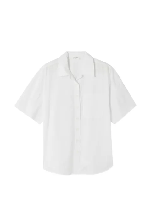 American Vintage Havanarow buttoned-up pocket-detail cotton shirt White HAV06B
