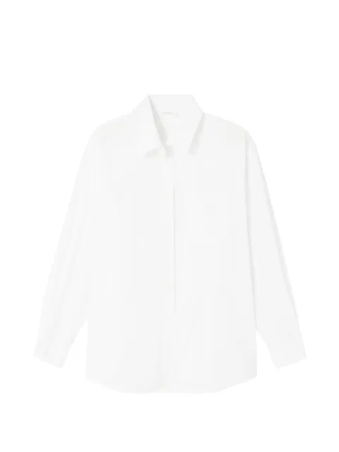American Vintage chest-pocket buttoned shirt White HAV06A