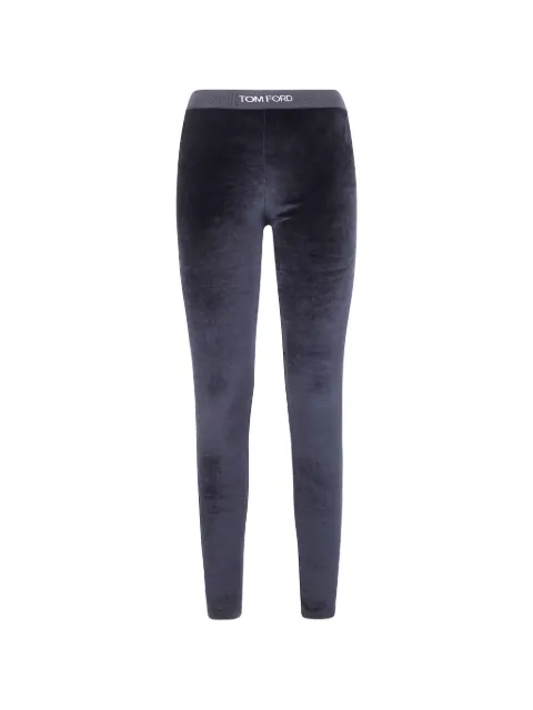 TOM FORD elasticated-waist leggins Blue PAJ121JEX065098