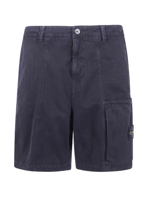 Stone Island l100014 organic panama cotton old-effect comfort-fit cargo trousers Blue L1S15L100014S0184