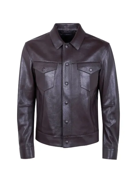 TOM FORD leather shirt jacket Brown LBI004LMG033
