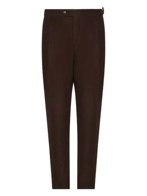 FRANZESE COLLECTION double waistband dart trousers Brown 4CPB4AUTXAQVUI43