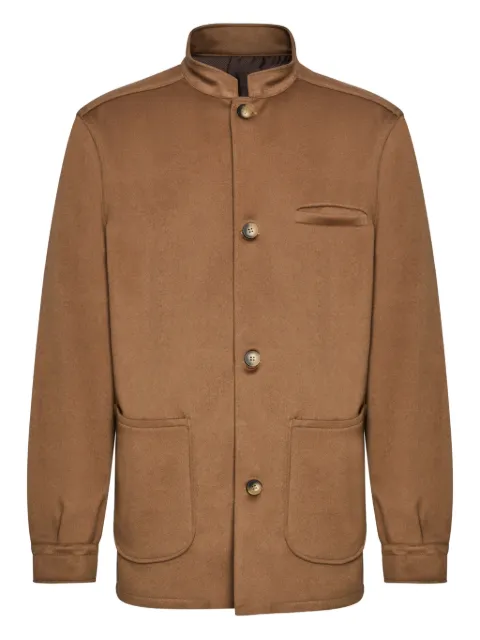 FRANZESE COLLECTION button collar jacket Brown 466803W102