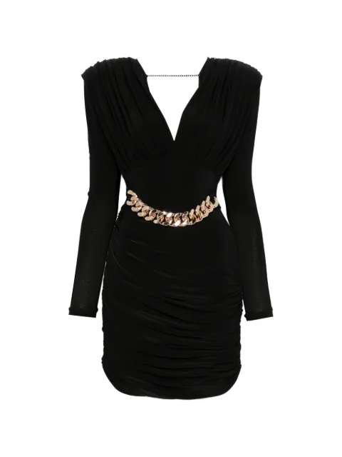 MITILIANE COUTURE draped mini dress Black 5077BLACK