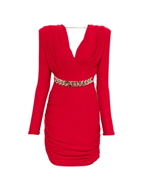 MITILIANE COUTURE draped mini dress Red 5077