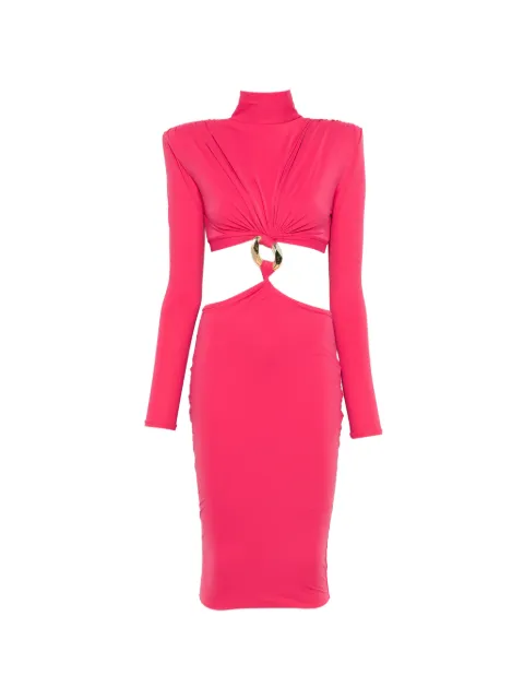 MITILIANE COUTURE cut-out chain-link dress Pink 5093