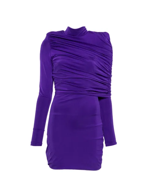 MITILIANE COUTURE draped mini dress Purple 5129PURPLE