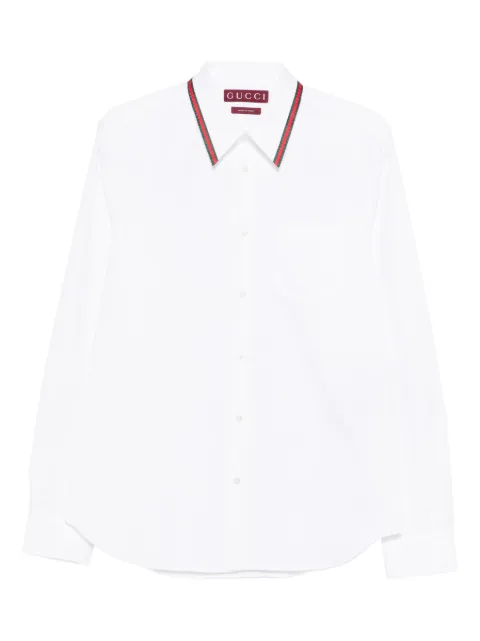 Gucci striped-collar shirt White 814560Z7AVS