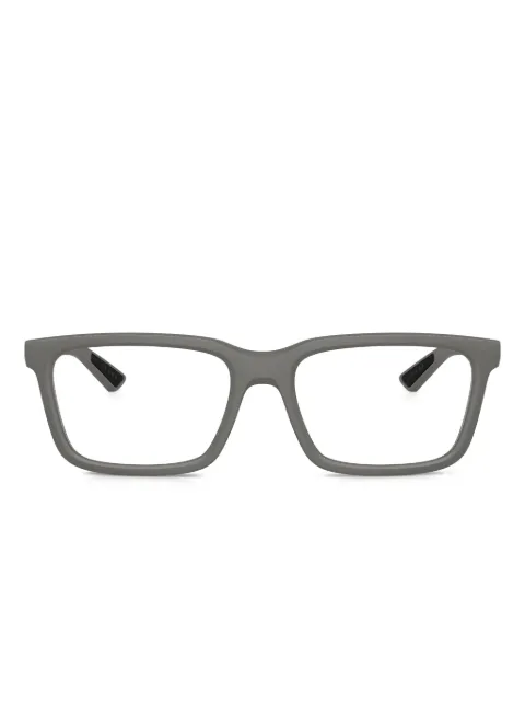 Prada Linea Rossa square-frame logo glasses Grey PS02SV