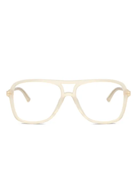 Jimmy Choo Eyewear pilot-frame glasses Yellow JC3052U5089