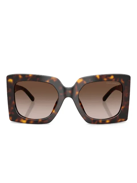 Dolce & Gabbana Eyewear embellished square-frame sunglasses Brown DG4525B50213