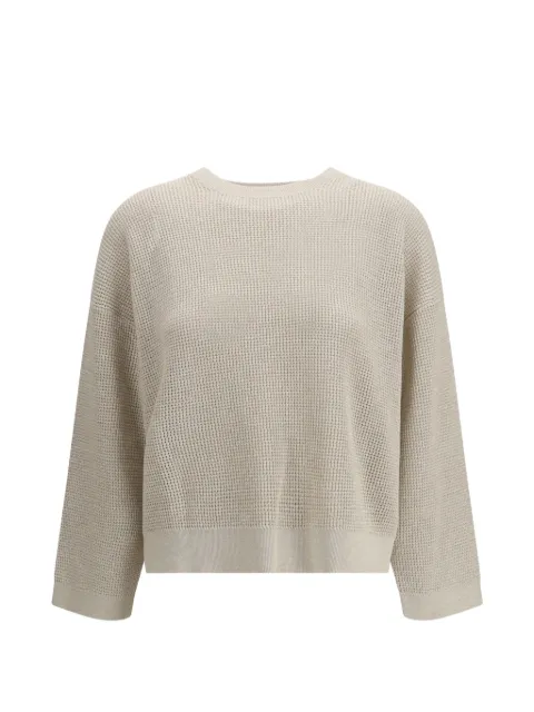 Brunello Cucinelli crew-neck sweater Neutrals MST263300CY948