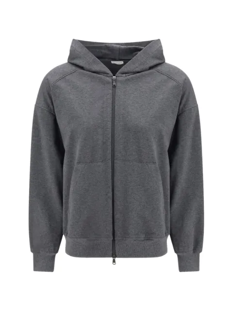 Brunello Cucinelli zip hooded hoodie Grey MH827FB706C080