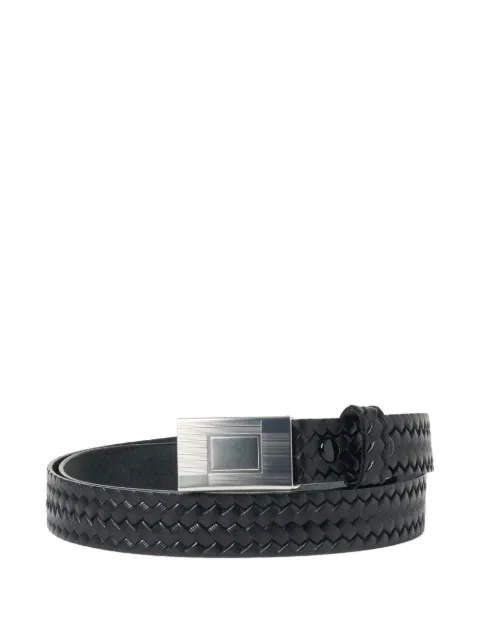 TAIGA TAKAHASHI woven-leather belt Black TTCORE021S