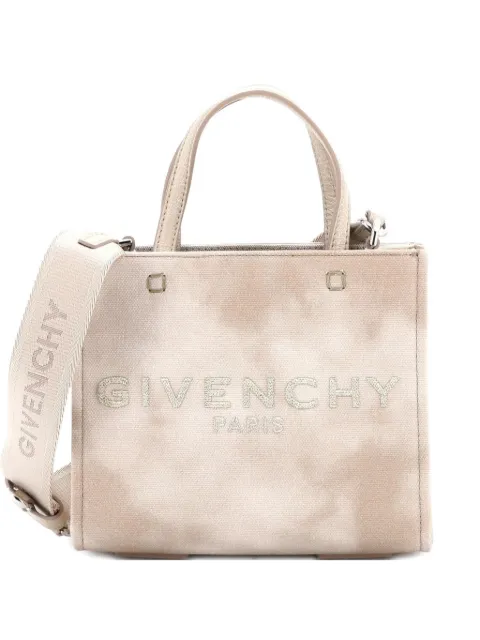 Givenchy Pre-Owned G- Printed Canvas Mini tote bag Neutrals NUWB9S7XSF3KBEGY