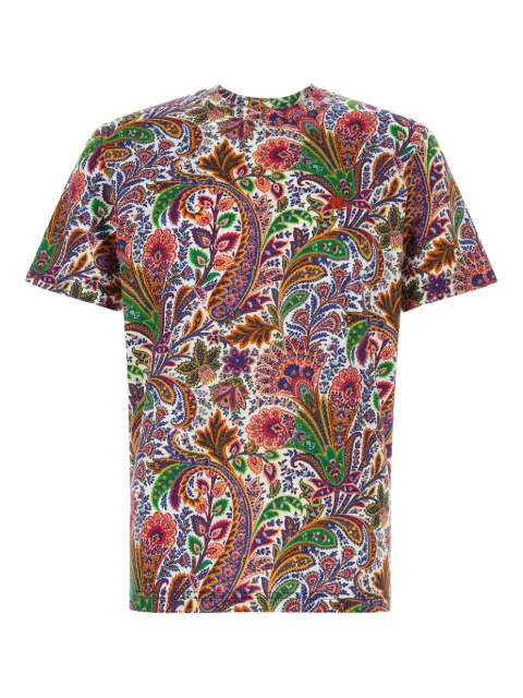 ETRO paisley-print T-shirt White MRMA0002AKG28