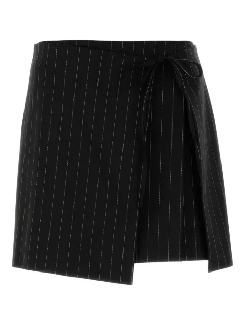 Sportmax embroidered pinstripe-pattern mini skirt Black 2612101041600