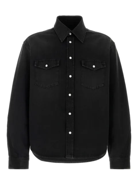 Givenchy flap-pocket denim shirt Black BM616V5110