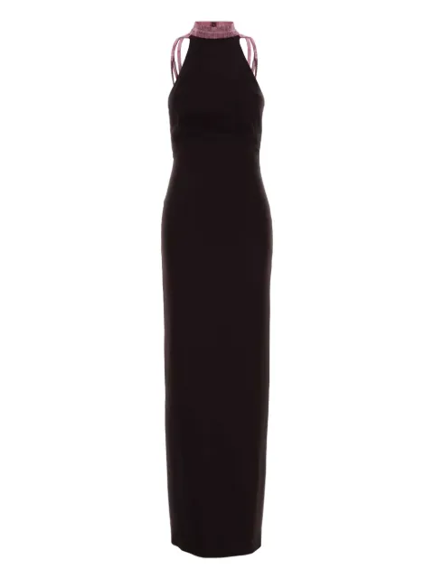 The Attico halterneck backless dress Purple 260WCW00267VVE003CS