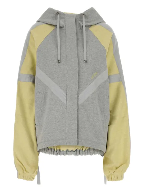 The Attico two-tone hooded jacket Grey 260WCB00110JJF007AA