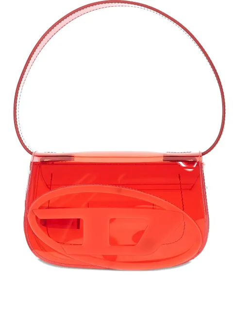Diesel 1DR logo-plaque shoulder bag Red X08396P8763