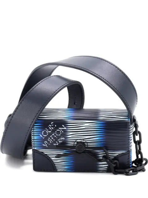 Louis Vuitton Pre-Owned Micro Steamer Bag Damier Rush Epi XL Leather crossbody bag Blue 7Z6AMDEB13VCSFDN
