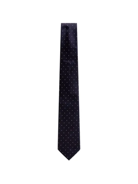 TOM FORD polka-dot tie Blue STE001S0230