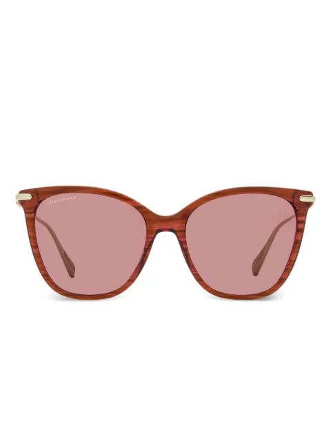 Longchamp 757 square-frame sunglasses Red LO757S55607