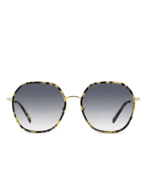 Longchamp 163 round-frame sunglasses Neutrals LO163S58743