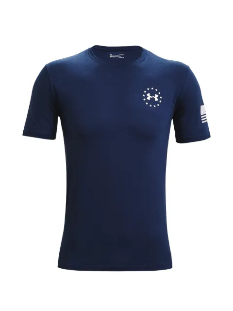 Under Armour Freedom Back Lockup T-shirt Blue 1362052408