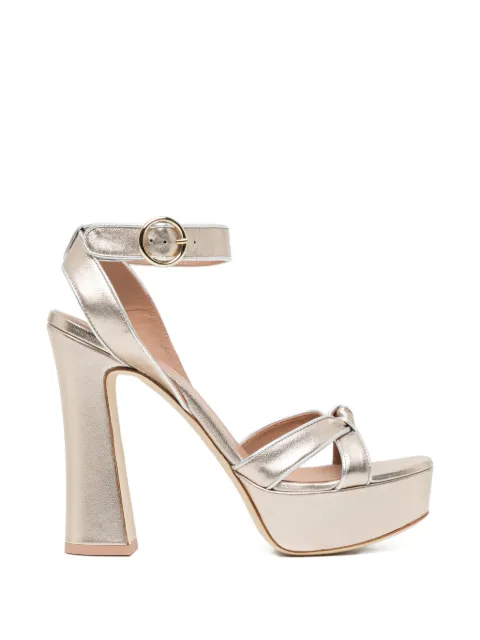 Malone Souliers 125mm Rudi sandals Gold RUDI125MM